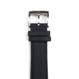 The Montay Sailcloth Canvas Watch Strap in Navy