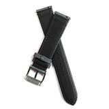 The Montay Sailcloth Canvas Watch Strap in Grey