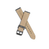 The Umberto Suede Leather Watch Strap in Grey