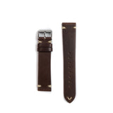 The Donato Italian Calfskin Watch Strap in Dark Brown