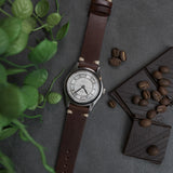 The Donato Italian Calfskin Watch Strap in Dark Brown