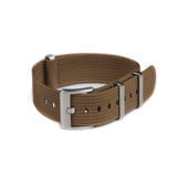 Rugged Nylon NATO Watch Strap In Brown