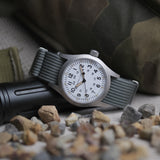 Rugged Nylon NATO Watch Strap In Grey