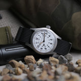 Rugged Nylon NATO Watch Strap In Black