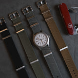 Rugged Nylon NATO Watch Strap In Grey