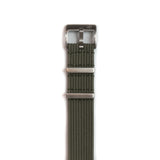 Rugged Nylon NATO Watch Strap In Army Green