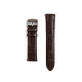 The Lazzaro Alligator Leather Watch Strap in Brown