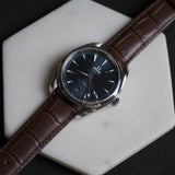 The Lazzaro Alligator Leather Watch Strap in Brown